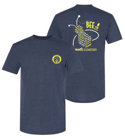 Orchard Bees T-Shirt #3 - Navy