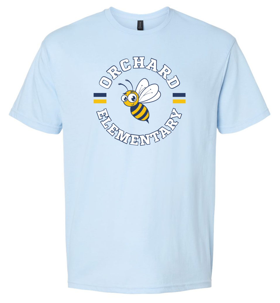 Orchard Bees T-Shirt #1 - Light Blue